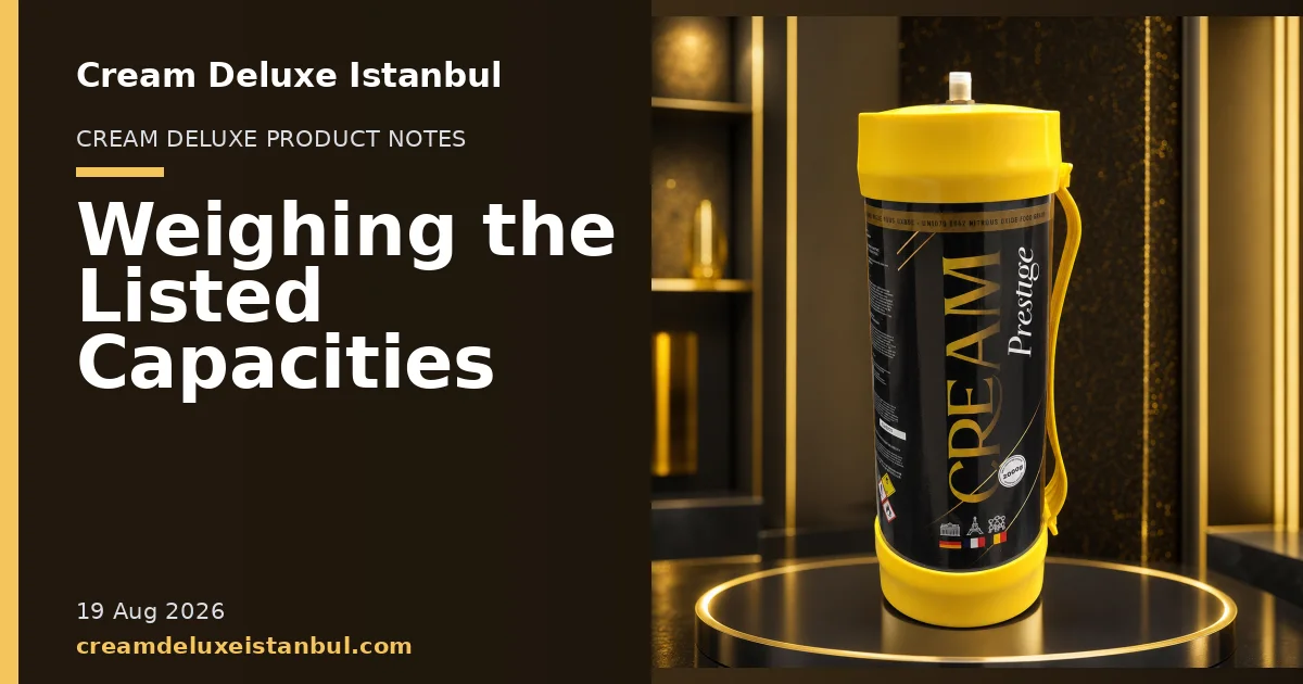 Cream Deluxe Istanbul blog cover showing product cylinders in a studio setting