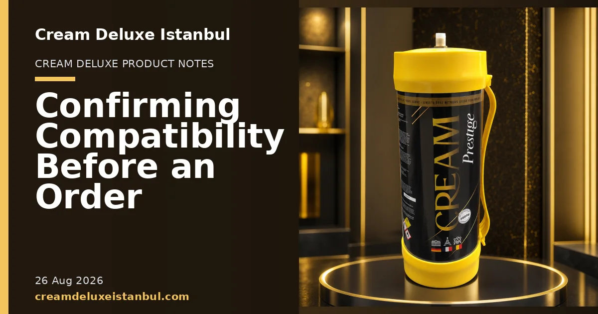 Cream Deluxe Istanbul blog cover showing product cylinders in a studio setting