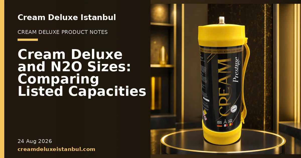 Cream Deluxe Istanbul blog cover showing product cylinders in a studio setting