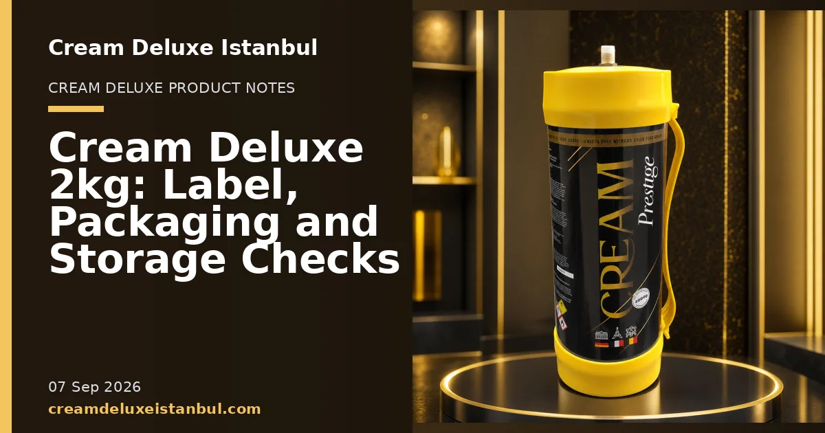 Cream Deluxe Istanbul blog cover showing product cylinders in a studio setting