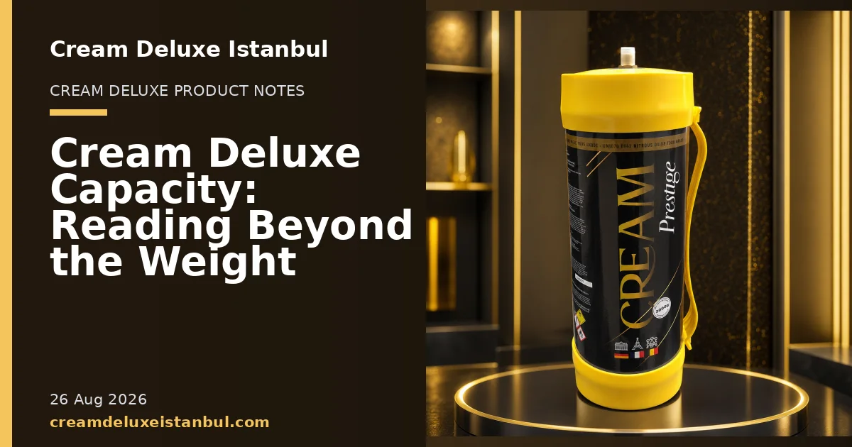 Cream Deluxe Istanbul blog cover showing product cylinders in a studio setting