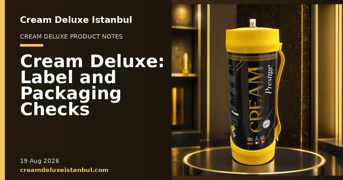 Cream Deluxe Istanbul blog cover showing product cylinders in a studio setting